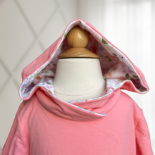 Load image into Gallery viewer, Pink Floral Grow With Me Hoodie 6-9yrs
